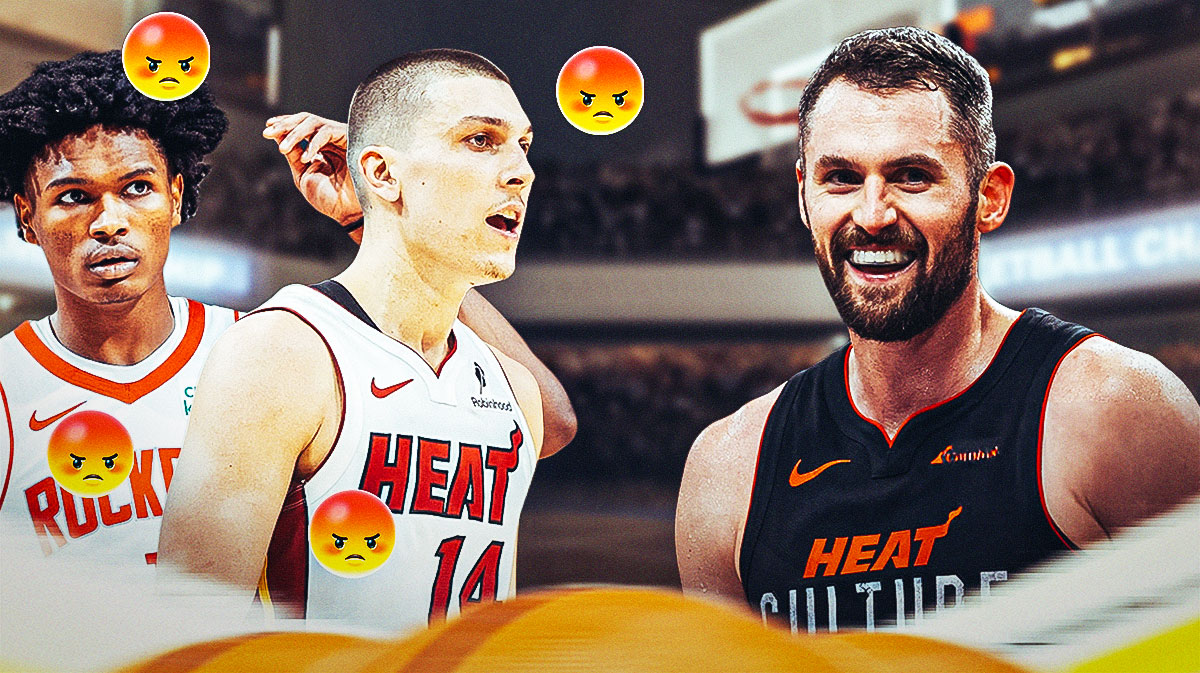 Heat&#8217;s Kevin Love unleashes on Amen Thompson with a barrage of memes