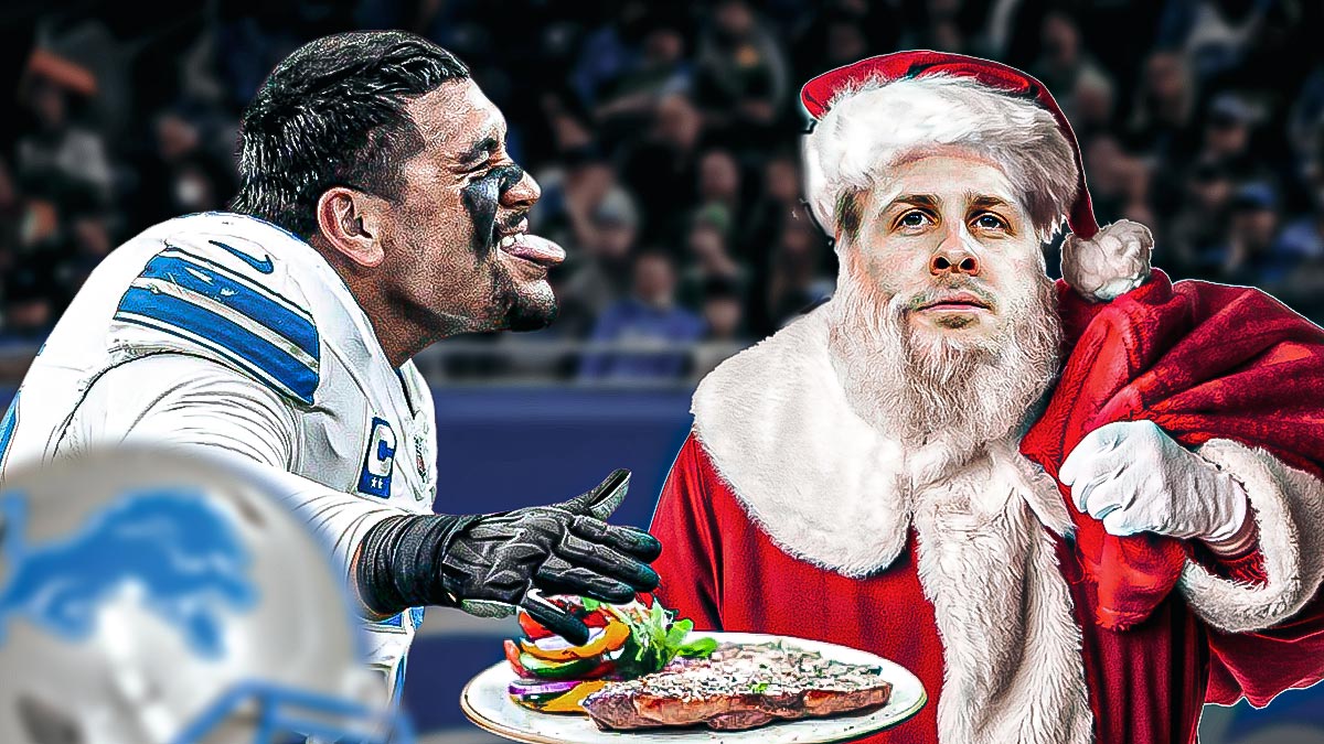 Lions&#8217; Jared Goff buys his offensive line beefy Christmas presents