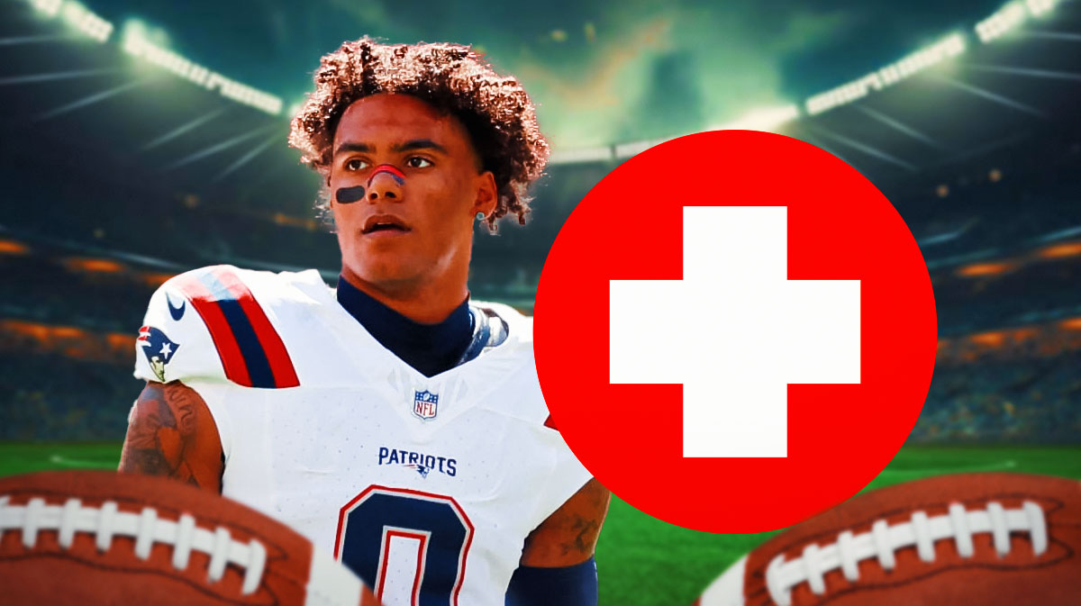 Patriots&#8217; Christian Gonzalez ruled out with head injury after Drake Maye injury scare