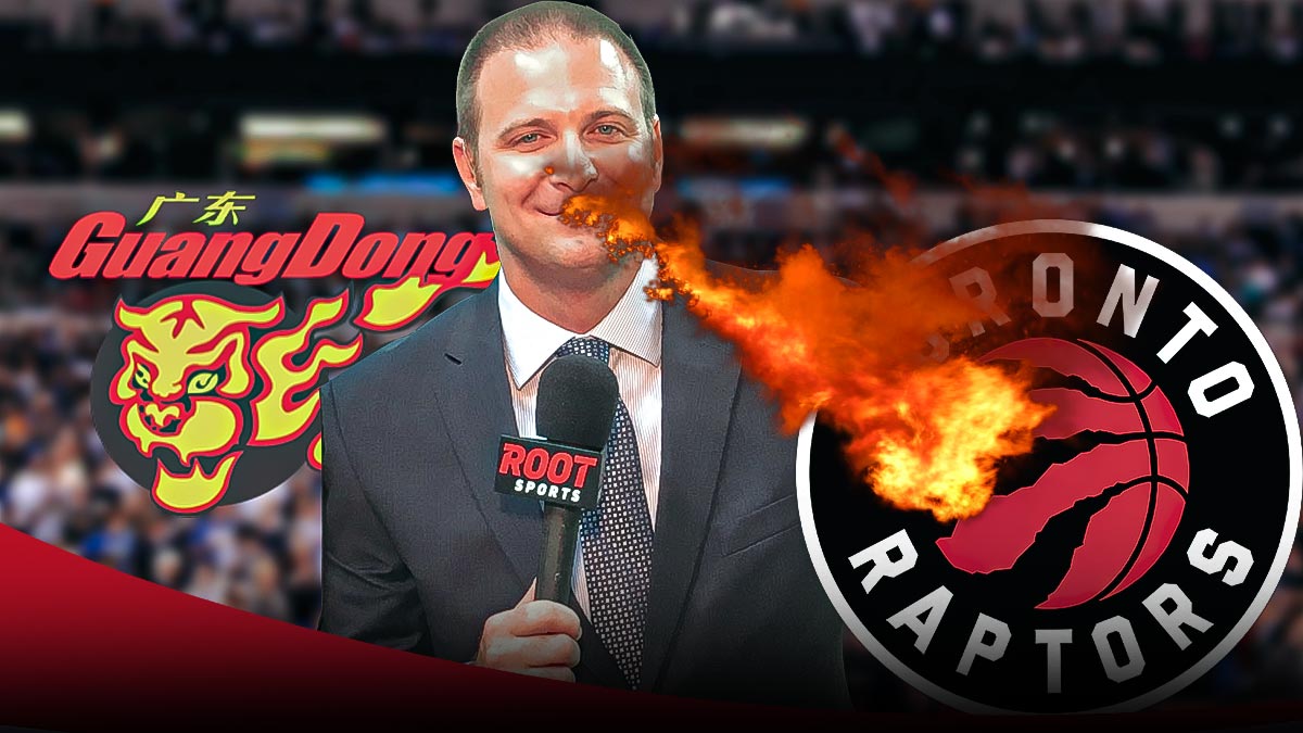 Raptors called &#8216;Guangdong Dragons&#8217; on live TV by Rockets announcer