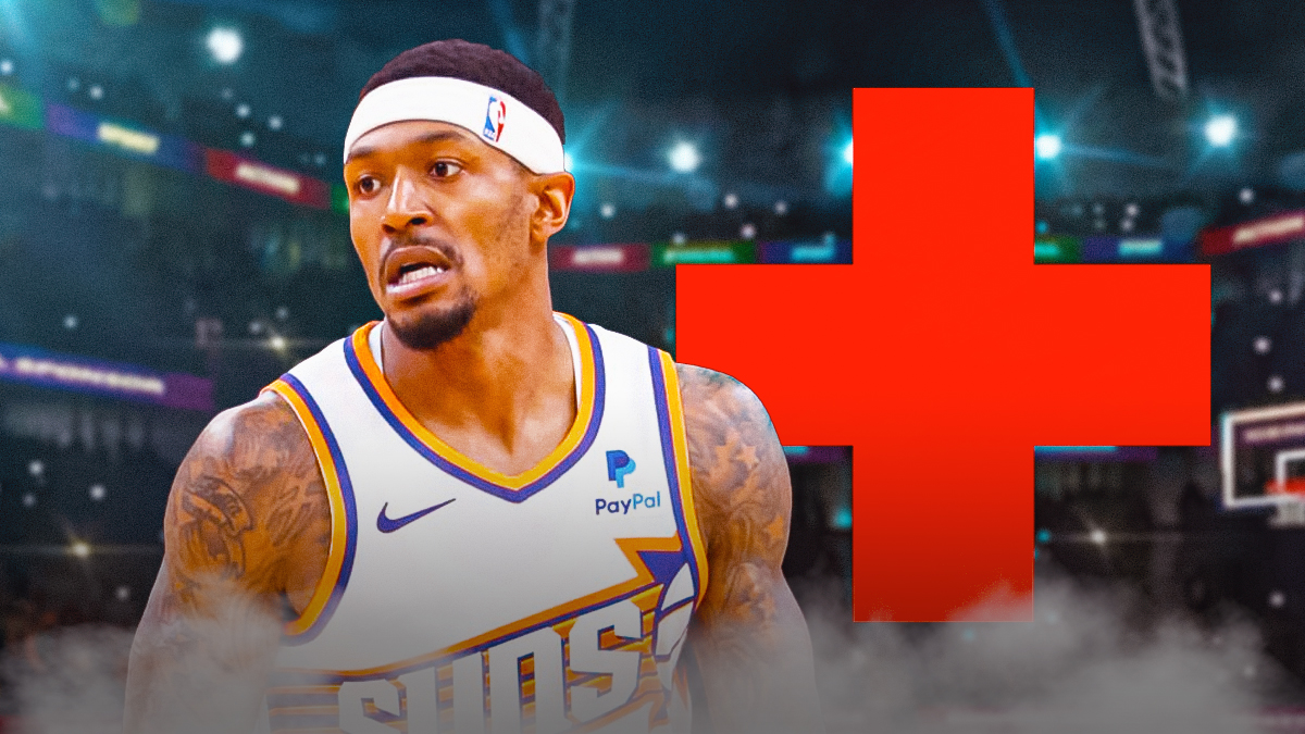 Bradley Beal (Suns) with medical cross symbol
